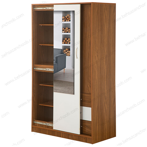 کمد لباس ام دی اف درب ریلی KM102